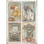 HÂRTIE DE OREZ STAMPERIA DECOUPAGE A4 - DFSA4647