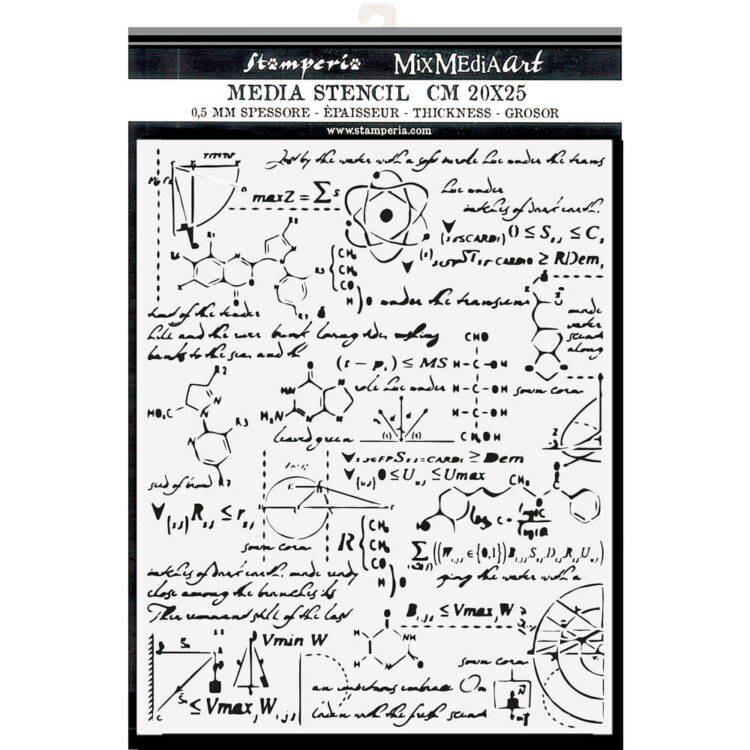 full_KSTD097_1A ȘABLON STAMPERIA ALCHEMY MEDIA - ȘABLON 20 X 25CM - KSTD097 - Imagine 1