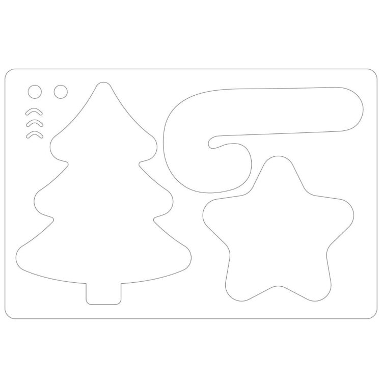 SIZZIX BIGZ L CUT PUNCHES - ORNAMENTE DE CRĂCIUN - Imagine 2