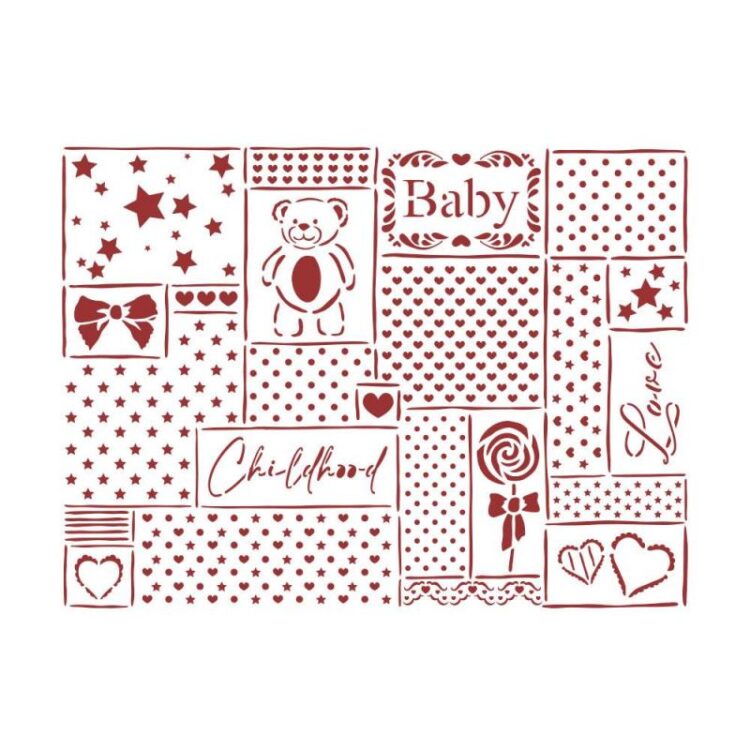 ȘABLON UNIVERSAL STAMPERIA DAYDREAM KSD313 - Imagine 1