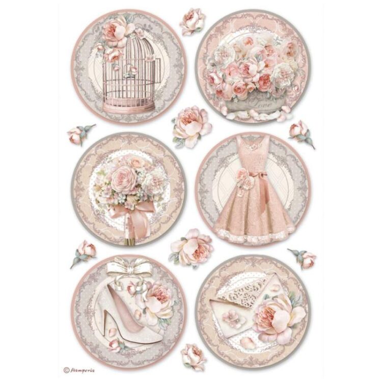 full_DFSA4696_1 STAMPERIA TU ȘI EU HÂRTIE DE OREZ DECOUPAGE A4 - DFSA4696 - Imagine 1