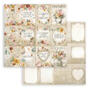 STAMPERIA GRĂDINA FĂGĂDUINȚELOR CARTON 30.5/30.5 CM - SBB871