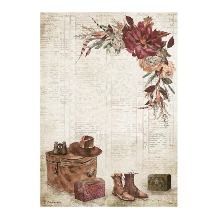 DFSA4714__84324.16564399471 HÂRTIE DE OREZ STAMPERIA OUR WAY DECOUPAGE A4 - DFSA4714 - Imagine 1