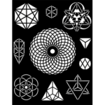 ȘABLON STAMPERIA COSMOS INFINITY - ȘABLON 20X25CM - KSTD115