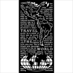 ȘABLON STAMPERIA THE WORLD MEDIA - ȘABLON 12X25CM - KSTDL68