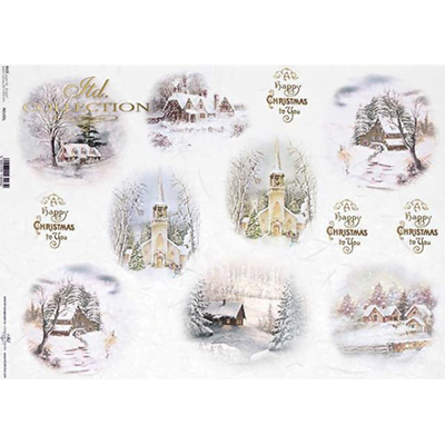 0143 HÂRTIE DE OREZ DECOUPAGE COLECTIA ITD A3 - R0143L - Imagine 1