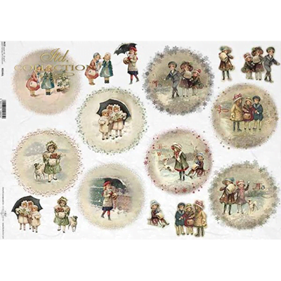 0346 HÂRTIE DE OREZ DECOUPAGE COLECTIE ITD A3 - R0346L - Imagine 1
