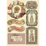 FIGURINE DIN LEMN STAMPERIA ROSE PARFUM PENTRU DECORARE KLSP132