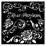 ȘABLON STAMPERIA ROSE PARFUM - MODEL 18 X 18 CM - KSTDQ-75