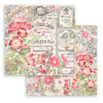 STAMPERIA ROSE PARFUM BLOC DE HÂRTIE 15.2/15.2 CM - SBBXS26 - Imagine 27