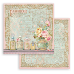 STAMPERIA ROSE PARFUM BLOC DE HÂRTIE 15.2/15.2 CM - SBBXS26 - Imagine 4