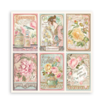 STAMPERIA ROSE PARFUM BLOC DE HÂRTIE 15.2/15.2 CM - SBBXS26 - Imagine 10