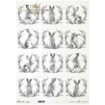HÂRTIE DE OREZ DECOUPAGE COLECTIE ITD A3 - R0855L