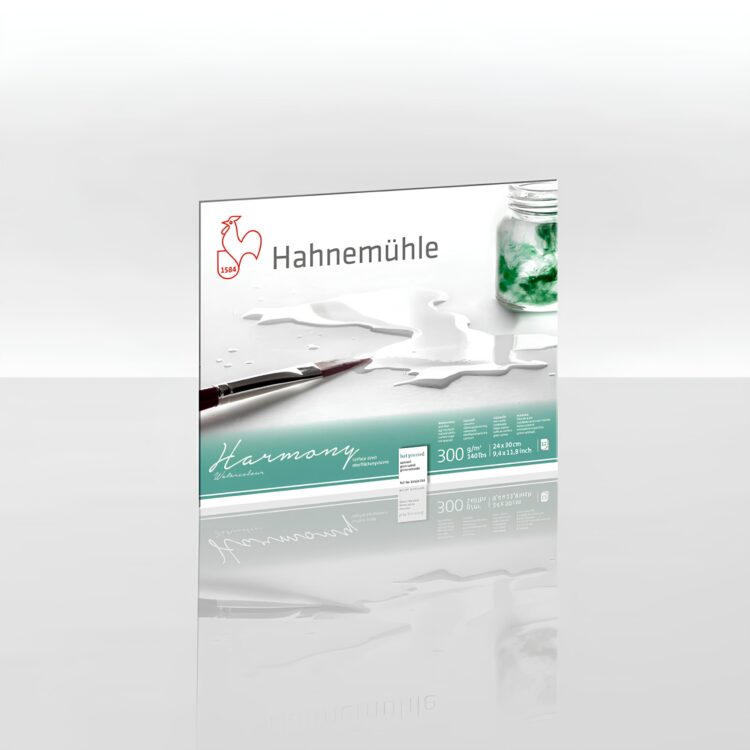 CAIET DE SCHIȚE HAHNEMUHLE HARMONY SATINIERT 24/30CM, 300G, 12L. - Imagine 1