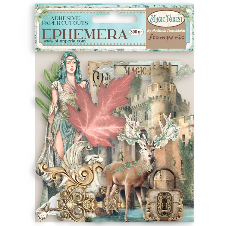 DFLCT14 STAMPERIA MAGIC FOREST EFEMERA - DFLCT14 - Imagine 1