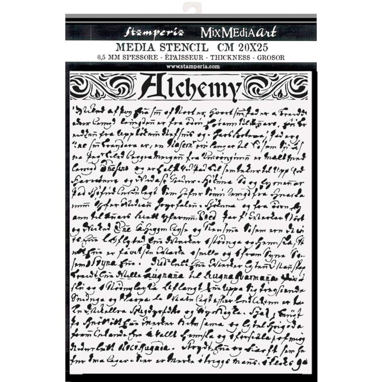 KSTD096 ȘABLON STAMPERIA ALCHEMY MEDIA - ȘABLON 20 X 25CM - KSTD096 - Imagine 1