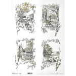 HÂRTIE DE OREZ DECOUPAGE COLECTIE ITD A3 - R1004L