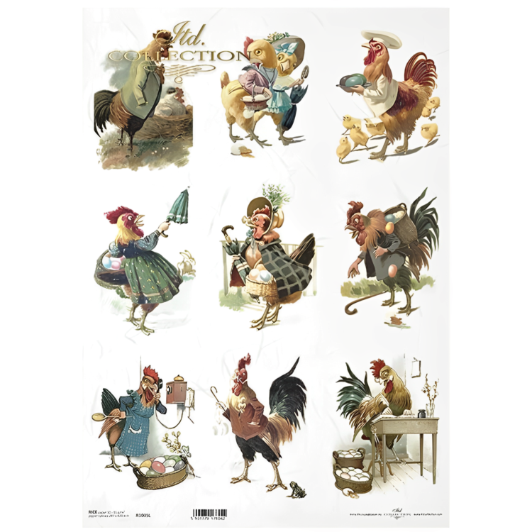 R1005L HÂRTIE DE OREZ DECOUPAGE COLECTIA ITD A3 - R1005L - Imagine 1
