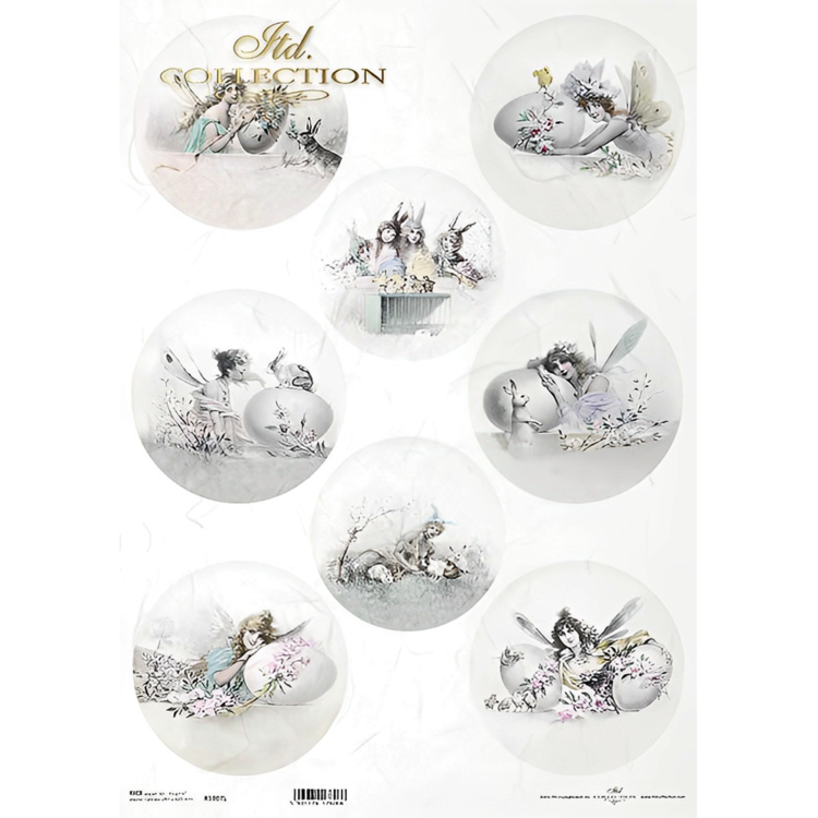 R1007L HÂRTIE DE OREZ DECOUPAGE COLECTIA ITD A3 - R1007L - Imagine 1