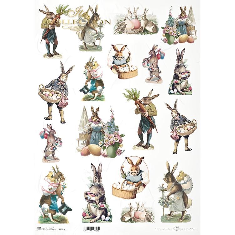 R1009L.jpg HÂRTIE DE OREZ DECOUPAGE COLECTIA ITD A3 - R1009L - Imagine 1