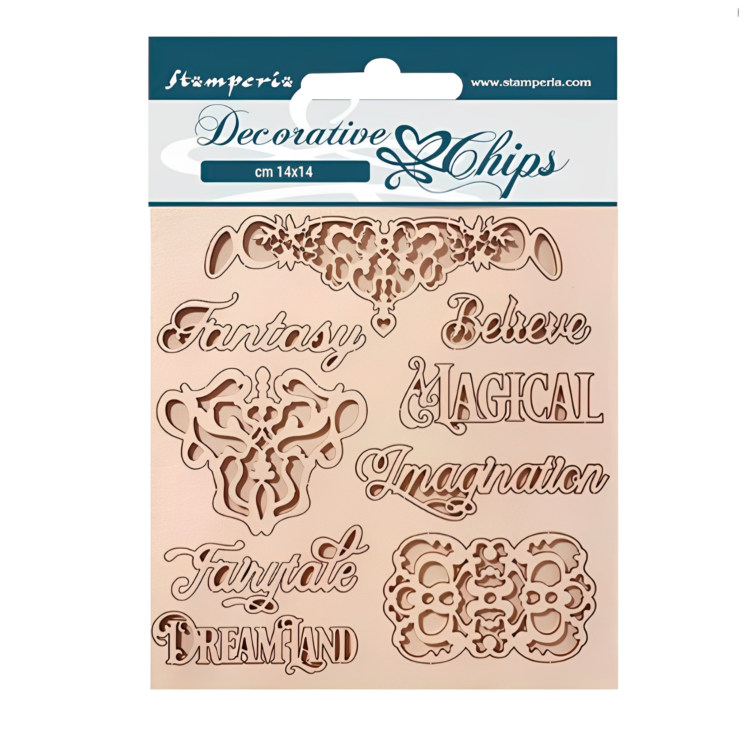 SCB162 STAMPERIA MAGIC FOREST ELEMENTS CARTON DE BERE 14/14CM SCB162 - Imagine 1