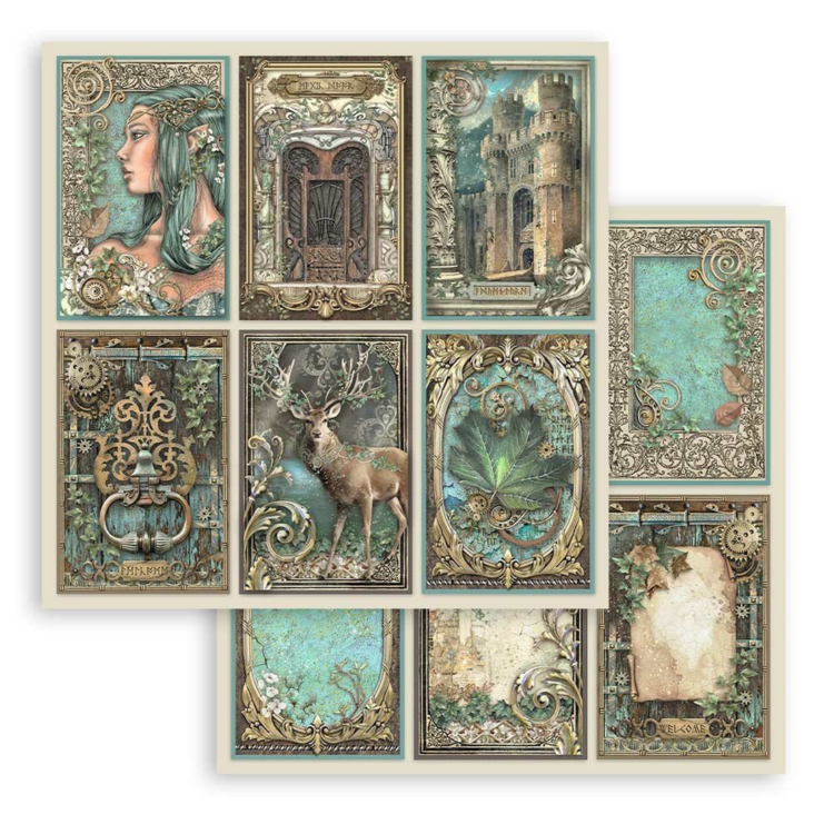 CARTON DE DESIGNER STAMPERIA MAGIC FOREST 30.5/30.5CM-SBB919 - Imagine 1