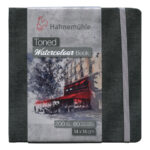 HAHNEMUHLE CARTE ACUARELĂ TONURI GRI 200G, 14/14CM, 60 PAGINI