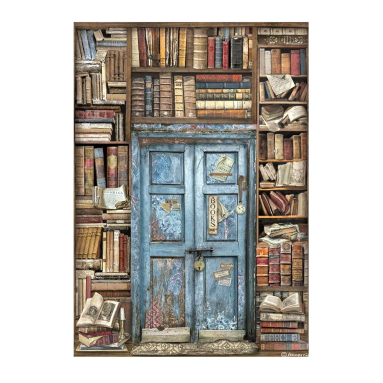 STAMPERIA VINTAGE LIBRARY DECOUPAGE PAPER A4 - DFSA4753 - Imagine 1