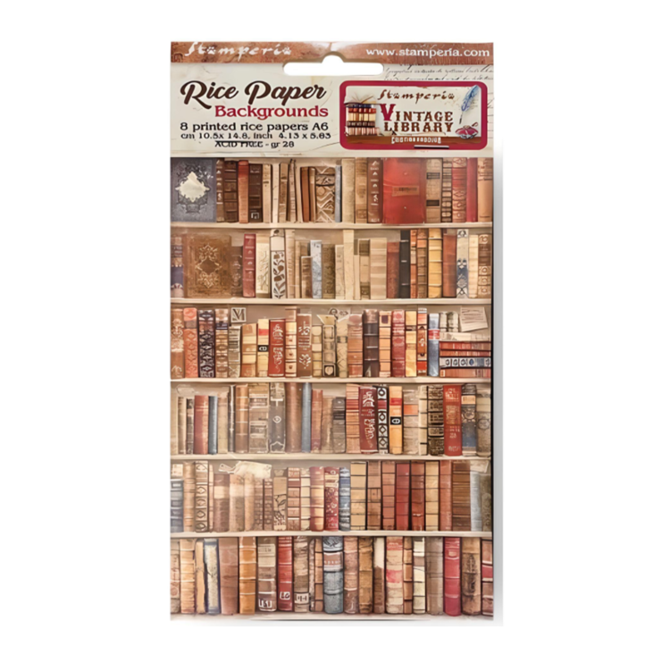 STAMPERIA DECOUPAGE FUNDALURI DE HÂRTIE 8 BUC. A6 DFSAK6001 - Imagine 1