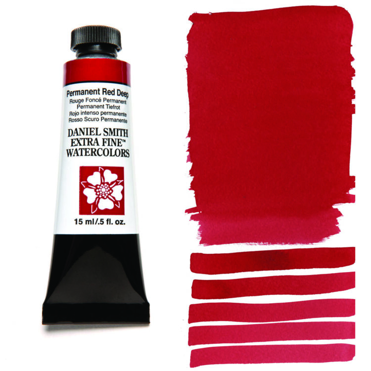 DANIEL SMITH VOPSEA ACUARELĂ 15ML - PERM ROȘU ADÂNC 284600069 - Imagine 1