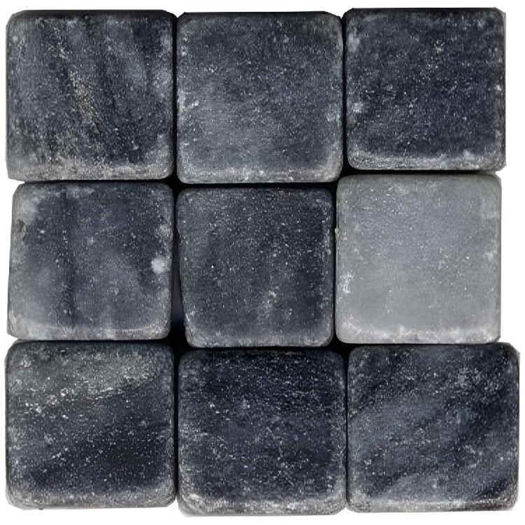 889018.jpg MOSAIKSTEIN MOZAIC 10X10X8MM 250G M18-10B - NERO LAVICA - Imagine 1