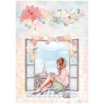 HÂRTIE DE OREZ STAMPERIA OH LA LA DECOUPAGE A4 - DFSA4759