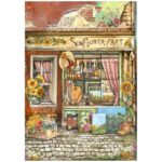 HÂRTIE DE OREZ STAMPERIA FLOAREA-SOARELUI DECOUPAGE A4 - DFSA4771