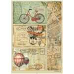 HÂRTIE DE DECOUPAGE STAMPERIA AROUND THE WORLD A4-DFSA4774