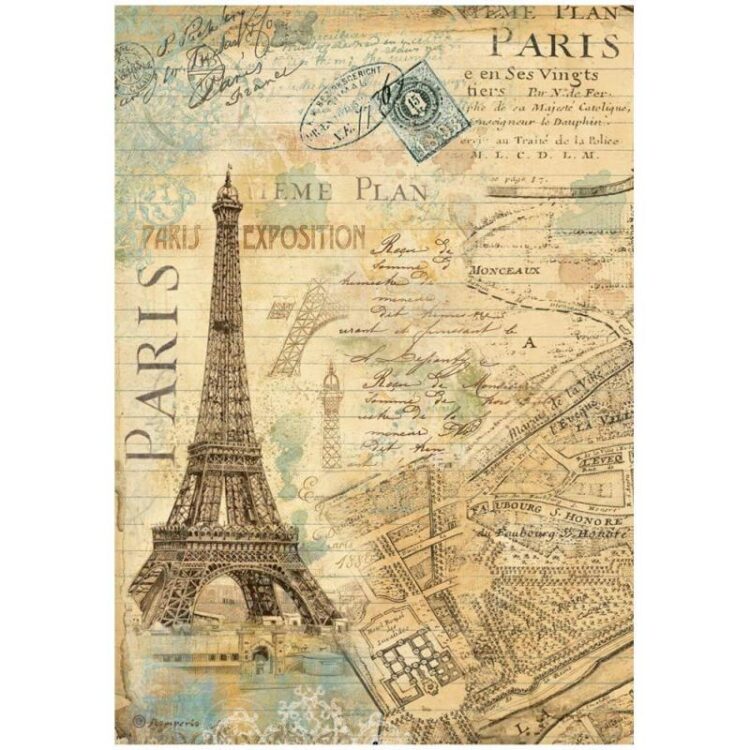 STAMPERIA DECOUPAGE ÎN JURUL LUMII HÂRTIE A4-DFSA4775 - Imagine 1