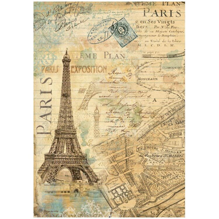 STAMPERIAA ÎN ÎNTREAGA LUME HÂRTIE DECOUPAGE 6PCS.A4 DFSA4XAW - Imagine 4