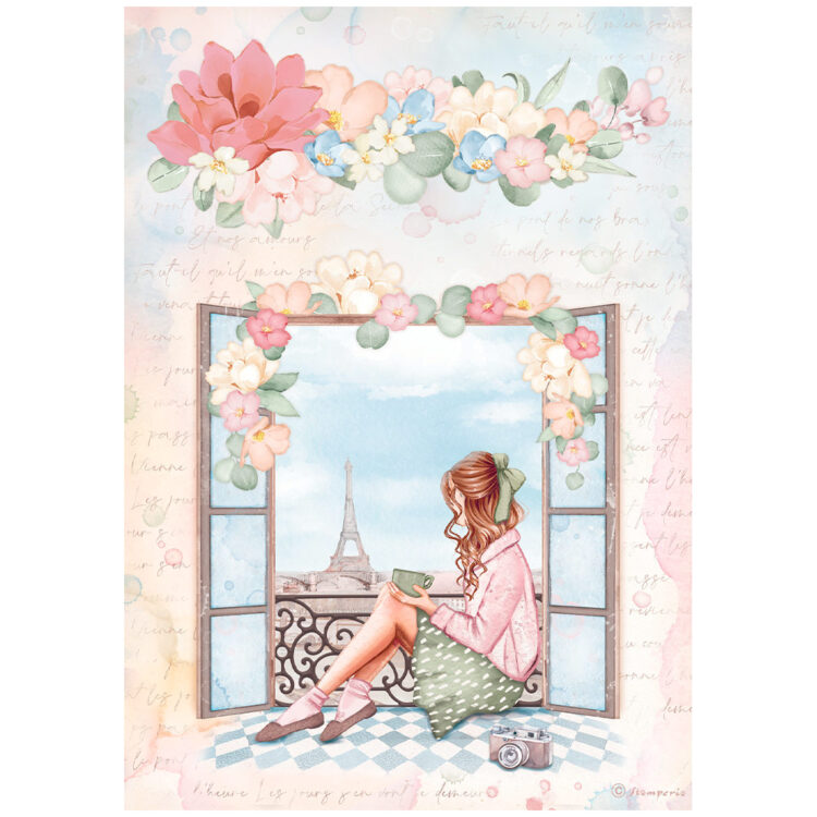 HÂRTIE DE DECOUPAGE STAMPERIA OH LA LA 6 BUC. A4 DFSA4XOL - Imagine 2