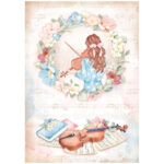 HÂRTIE DE DECOUPAGE STAMPERIA OH LA LA 6 BUC. A4 DFSA4XOL - Imagine 5