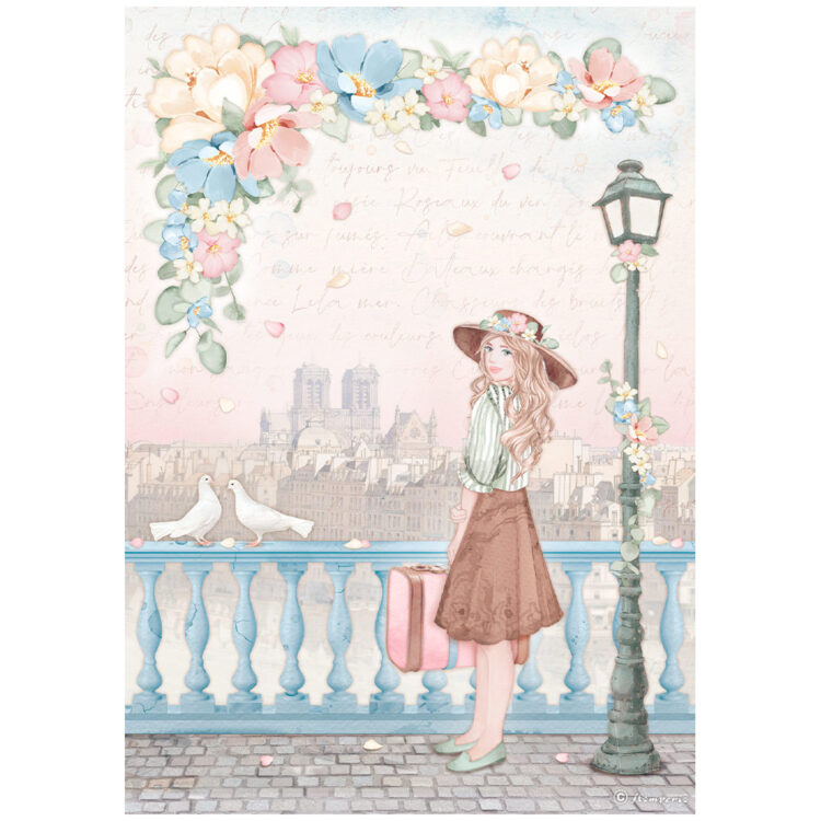 HÂRTIE DE DECOUPAGE STAMPERIA OH LA LA 6 BUC. A4 DFSA4XOL - Imagine 7