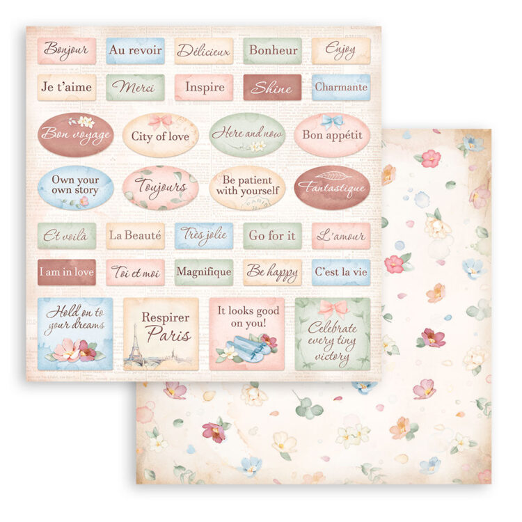 STAMPERIA OH LA LA DESIGNER CARTON 30.5/30.5 CM - SBB930 - Imagine 1