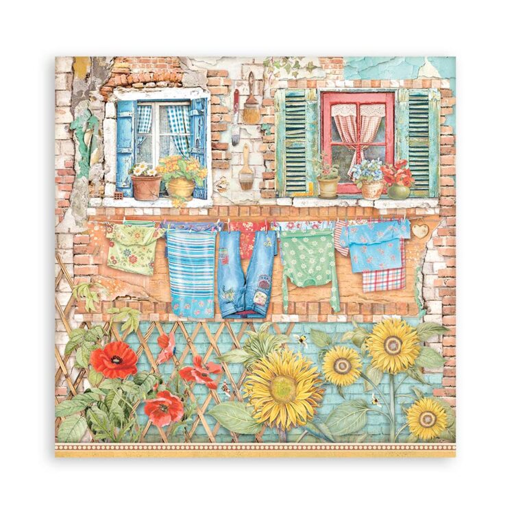 STAMPERIA SUNFLOWER DESIGN BLOC 30.5/30.5CM - SBBL135 - Imagine 15