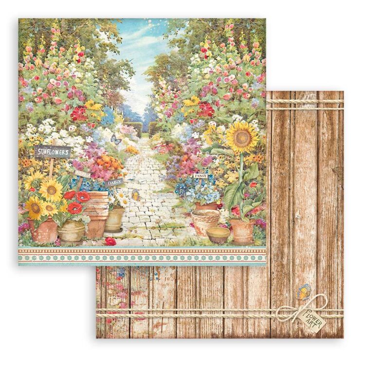 STAMPERIA SUNFLOWER DESIGN BLOC 30.5/30.5CM - SBBL135 - Imagine 17