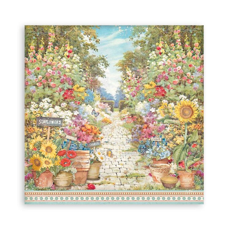 STAMPERIA SUNFLOWER DESIGN BLOC 30.5/30.5CM - SBBL135 - Imagine 18