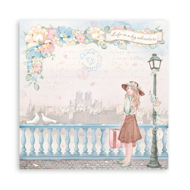 HÂRTIE BLOC STAMPERIA OH LA LA 30.5/30.5 CM - SBBL134 - Imagine 16