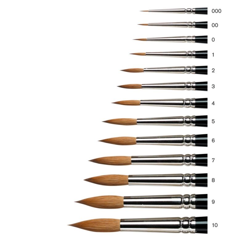 CU PENSULĂ DE SABLE ACUARELĂ ROTUNDĂ SERIA 7 Nr. 3 -5007003 - Imagine 2