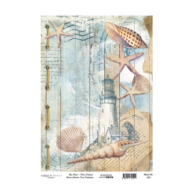 787 HÂRTIE DE OREZ CADENCE DECOUPAGE A3 - 787 - Imagine 1