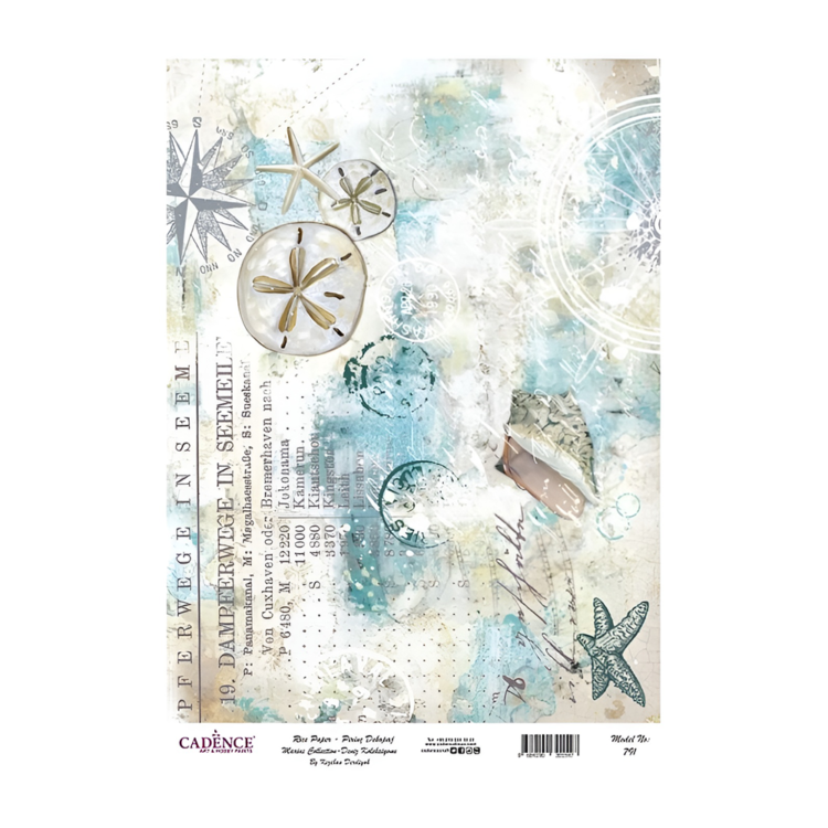 791 HÂRTIE DE OREZ CADENCE DECOUPAGE A3 - 791 - Imagine 1