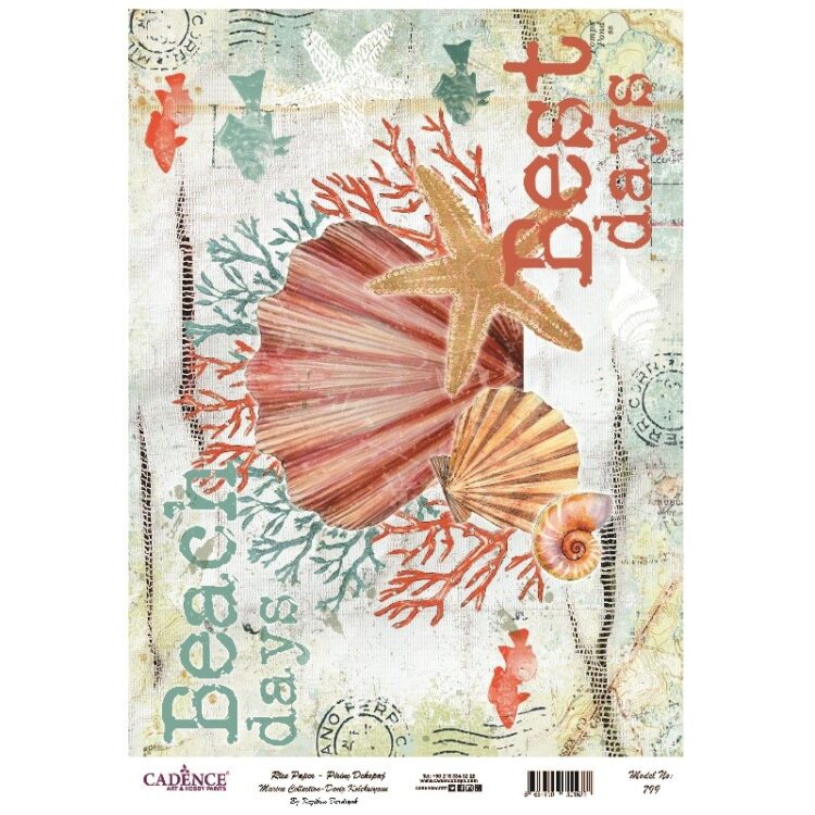 HÂRTIE DE OREZ CADENCE DECOUPAGE A3 - 799 - Imagine 1