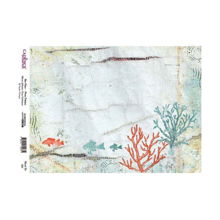 HÂRTIE DE OREZ CADENCE DECOUPAGE A3 - 800 - Imagine 1
