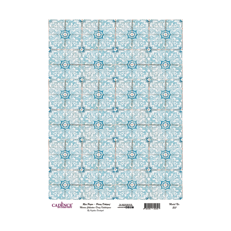 807 HÂRTIE DE OREZ CADENCE DECOUPAGE A3 - 807 - Imagine 1